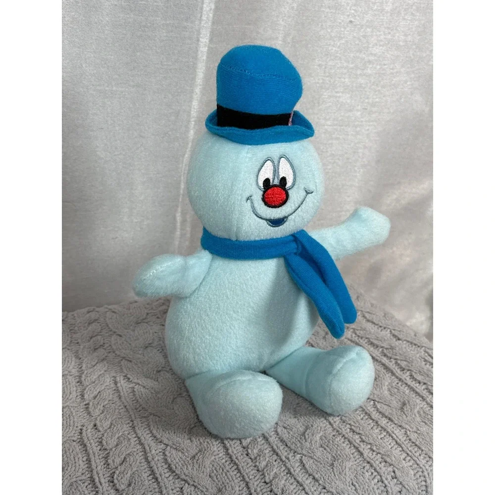 Frosty the Snowman Plush Toy Blue Hat Scarf Stuffed Animal Childrens Gift‎